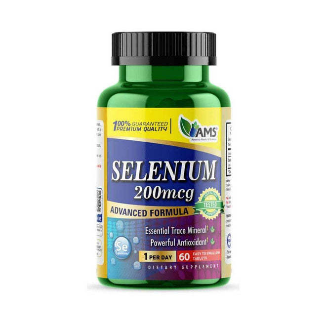 AMS Selenium 200mcg 60 Tablets