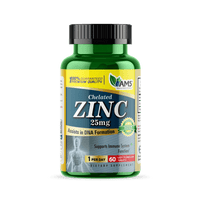 AMS Zinc Chelated 25mg 60 Tablets