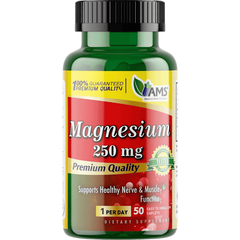 AMS Magnesium 250mg 50 Capsules