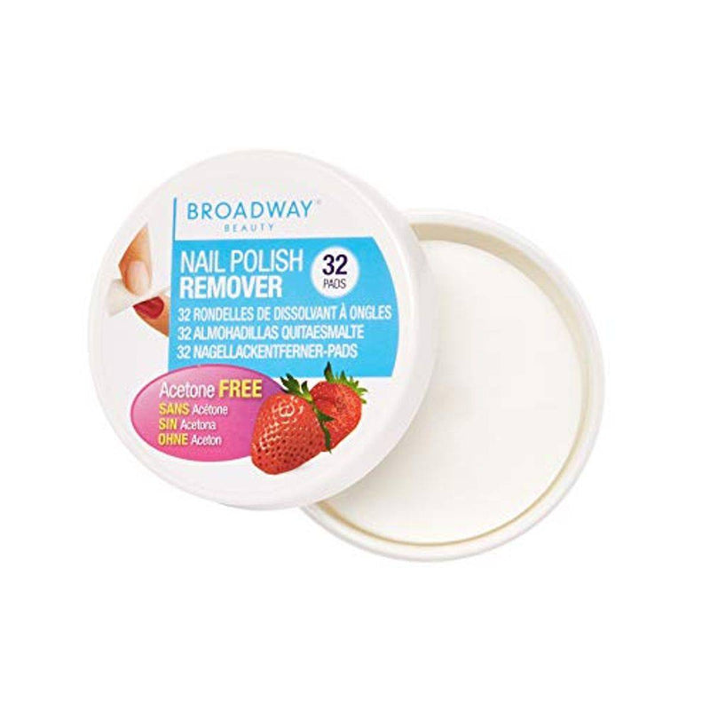 Kiss Broadway Beauty Nail Polish Remover Strawberry 32 Pads