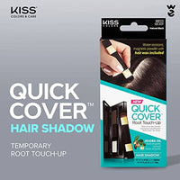 Kiss Colors QCS01 Quick Cover Root Touch Up Hair Shadow Natural Black Kit