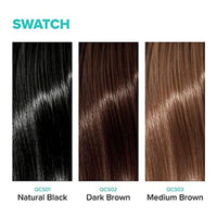 Kiss Colors QCS01 Quick Cover Root Touch Up Hair Shadow Natural Black Kit
