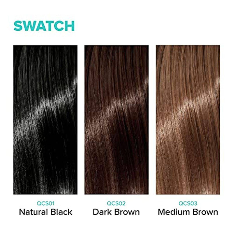 Kiss Colors QCS01 Quick Cover Root Touch Up Hair Shadow Natural Black Kit