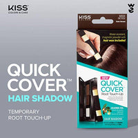 Kiss Colors QCS02 Quick Cover Root Touch Up Hair Shadow Dark Brown Kit