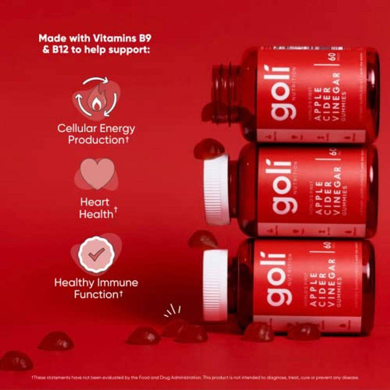 Goli Nutrition Apple Cider Vinegar 60 Gummies