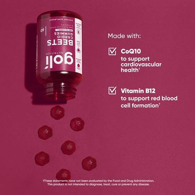 Goli Nutrition Beets Cardio 60 Gummies