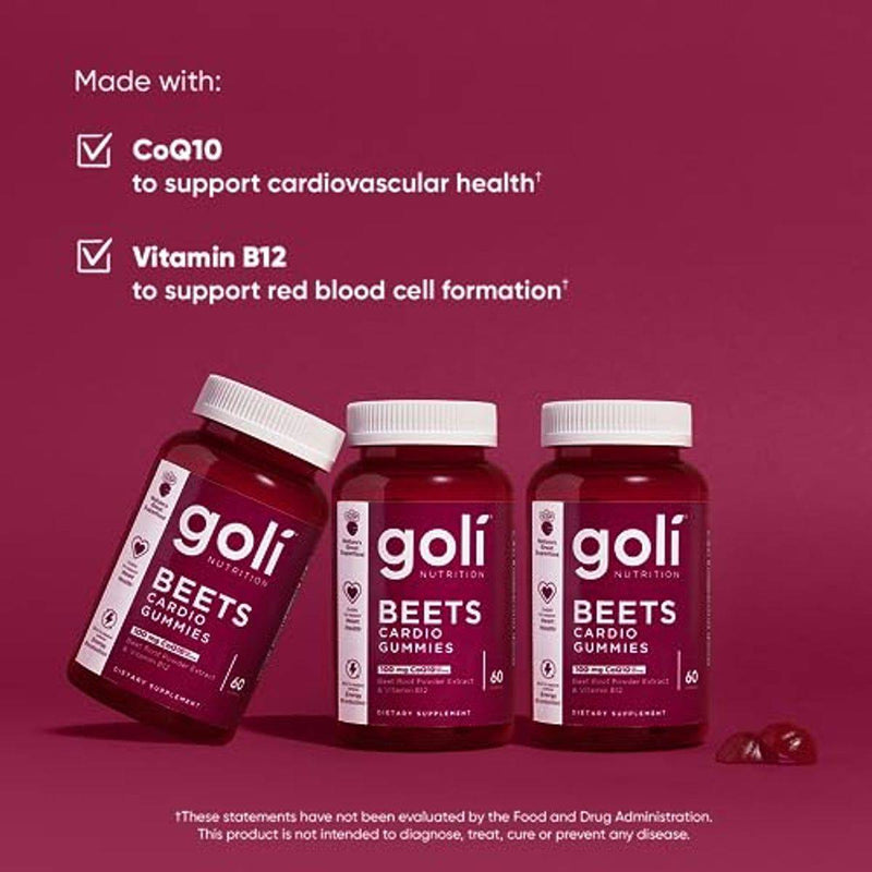 Goli Nutrition Beets Cardio 60 Gummies