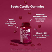 Goli Nutrition Beets Cardio 60 Gummies