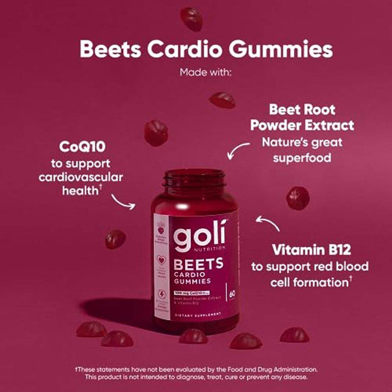 Goli Nutrition Beets Cardio 60 Gummies
