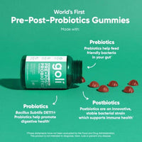 Goli Nutrition Pre+Post+Probiotics 60 Gummies