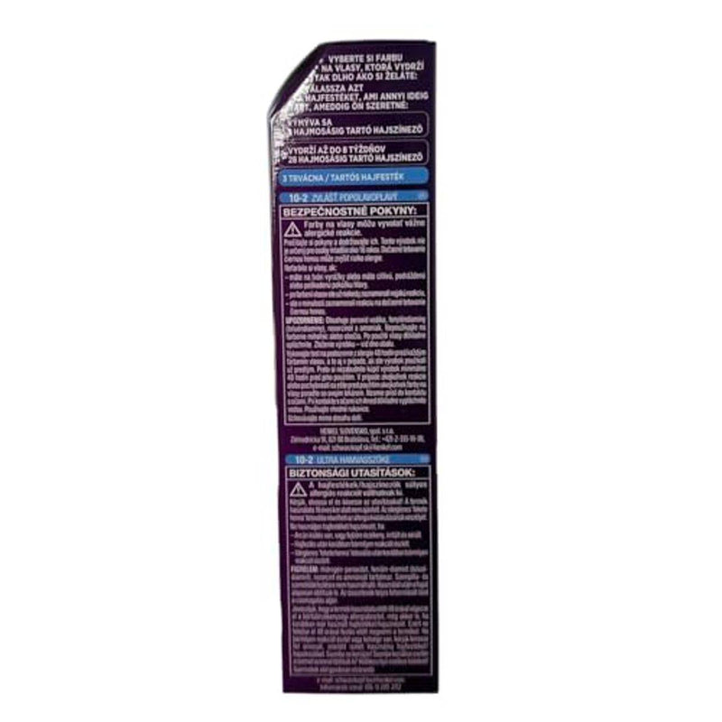 Schwarzkopf Palette Intensive Color Creme 10-2 Ash Ultra Blonde