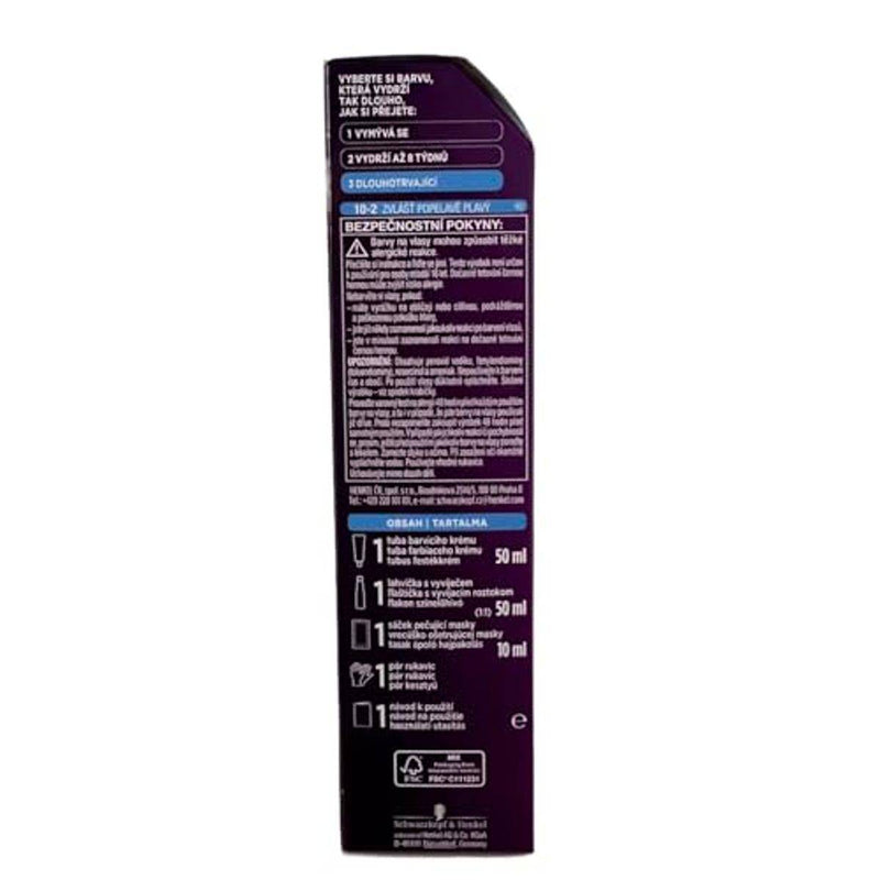 Schwarzkopf Palette Intensive Color Creme 10-2 Ash Ultra Blonde