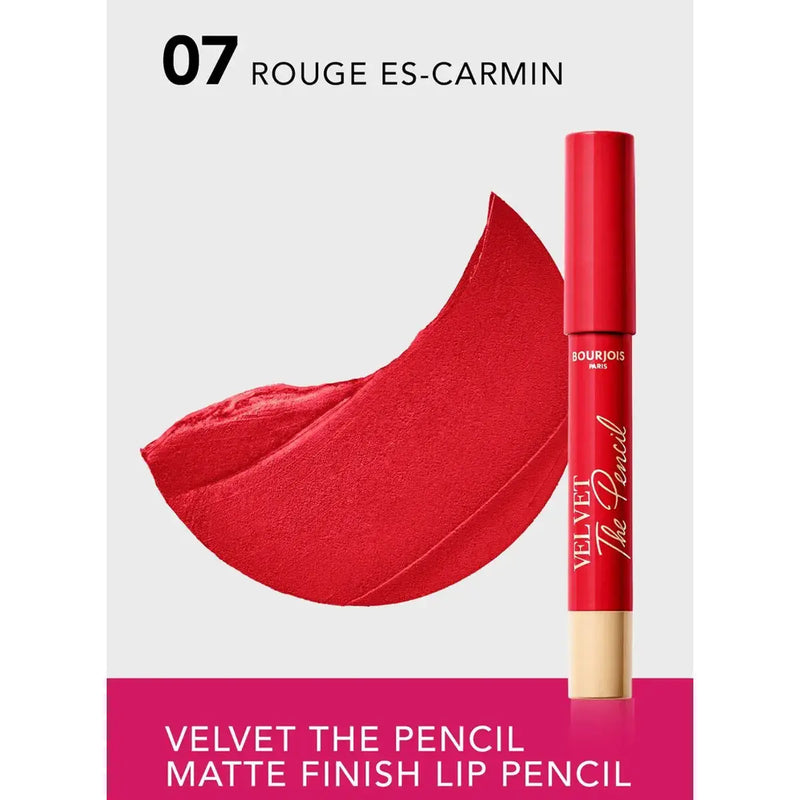 Bourjois Velvet The Pencil Lipstick 07 Rouge Is Carmin 3g