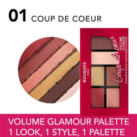 Bourjois Volume Glamour Eyeshadow Palette 01 Coup De Coeur 8.4g