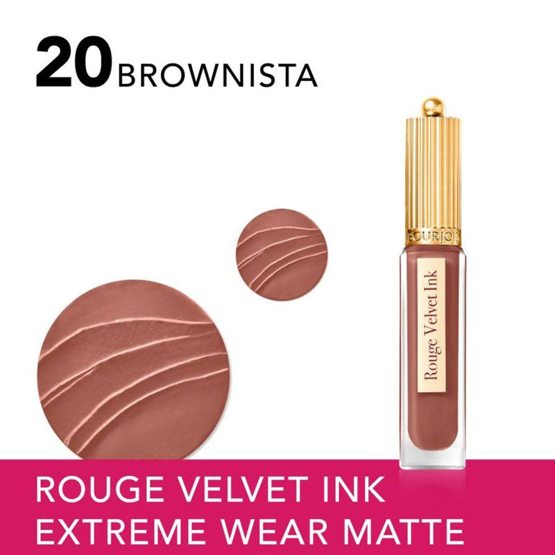 Bourjois Rouge Velvet Ink Liquid Lipstick 20 Brownista 3.5ml