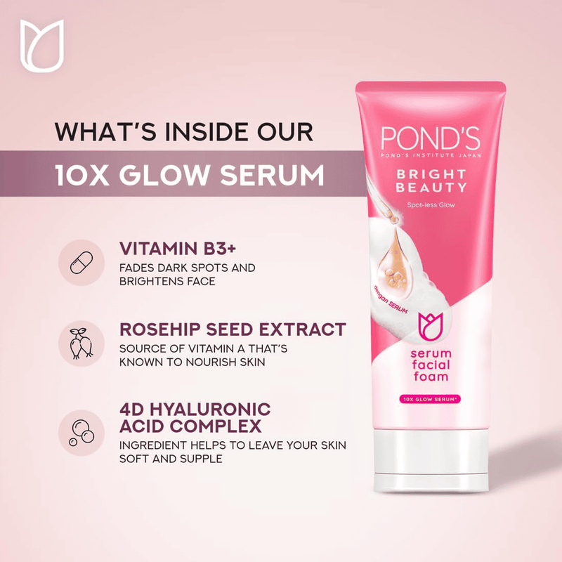 Ponds Bright Beauty Serum Facial Foam 100g