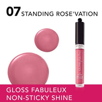 Bourjois Gloss Fabuleux Lip Gloss 07 Standing Rose 3.5ml