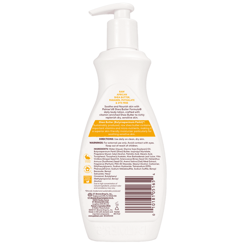 Palmers Shea Butter Formula With Vitamin E Raw Shea Nourish Body Lotion 400g