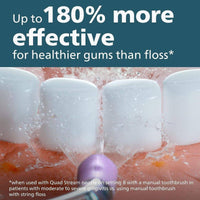 Philips Sonicare Cordless Power Flosser Nozzles Quad Stream HX3062/00 2 Pack