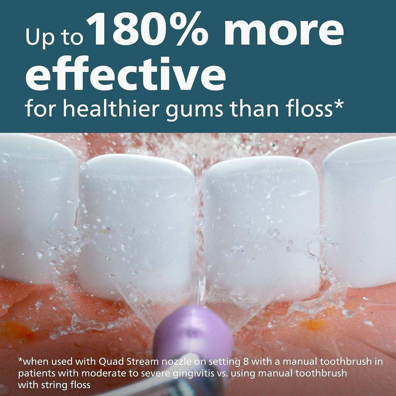 Philips Sonicare Cordless Power Flosser Nozzles Quad Stream HX3062/00 2 Pack