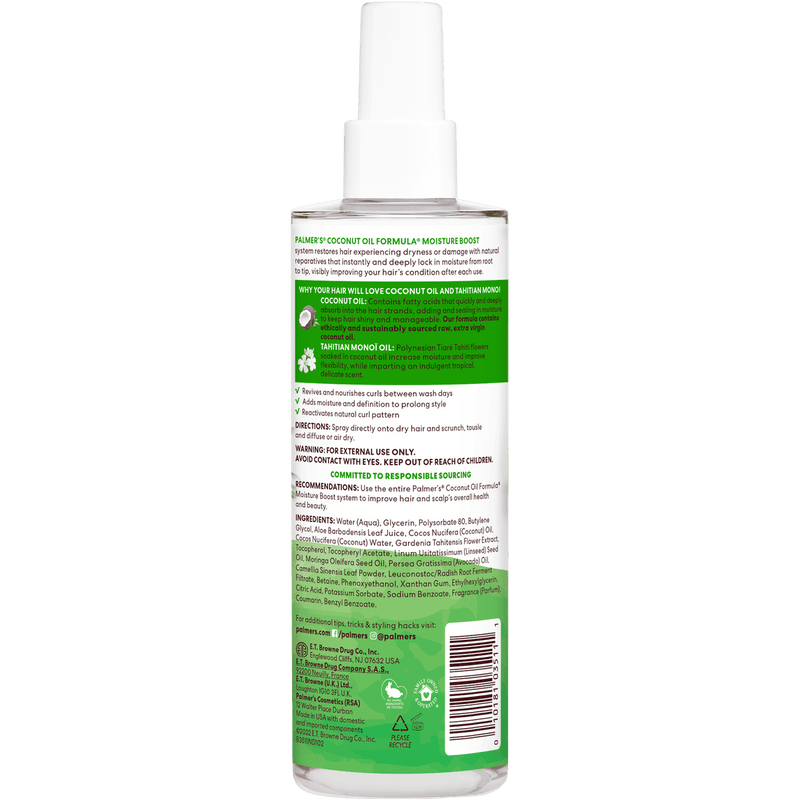Palmers Coconut Oil Formula With Vitamin E Moisture Boost Curl Refresher Spray 250ml