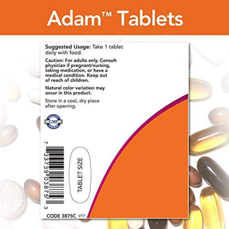 Now Multivitamins Adam Mens 60 Tablets