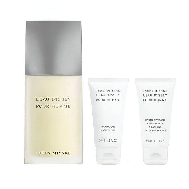 Issey Miyake L'eau D'Issey Pour Homme (M) Set EDT 125ml + Soothing Aftershave 50ml + Showergel 50ml