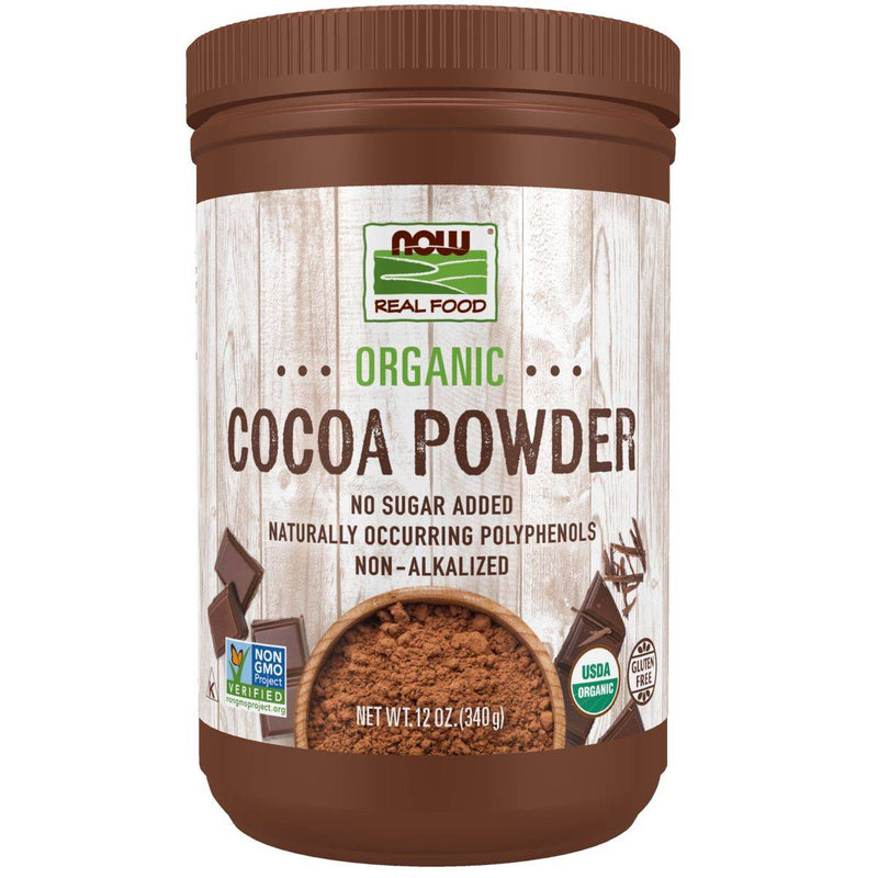 Now Real Food Cocoa Powder Pure Organic 340g