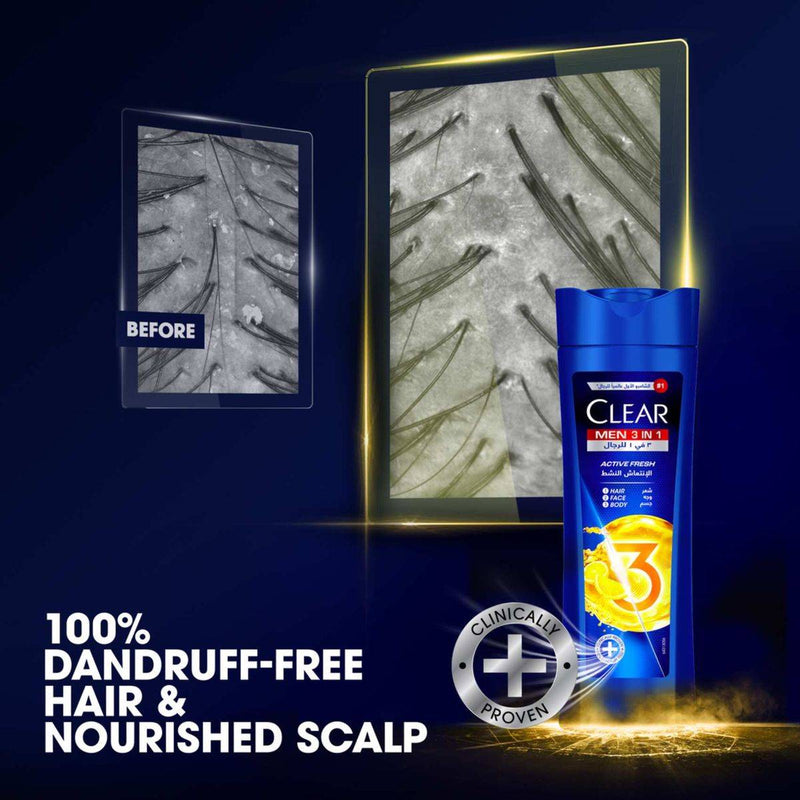 Clear Men Shampoo 3 In 1 Act Fresh 600ml