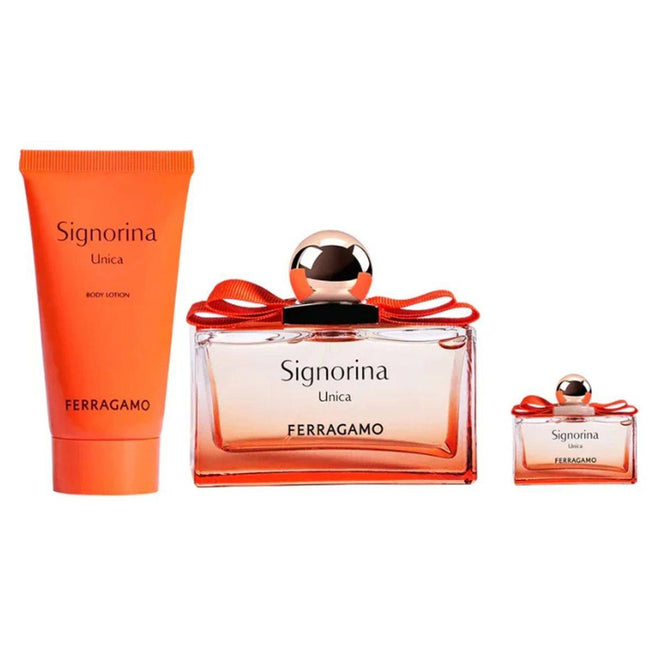 Salvatore Ferragamo Signorina Unica (W) Set EDP 100ml + EDP 5ml + Body Lotion 50ml