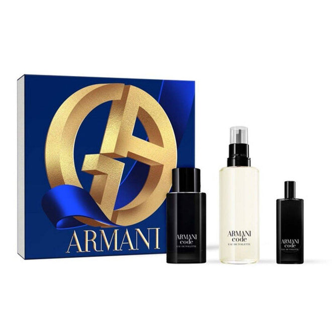 Giorgio Armani Code (M) Set EDT 75ml + EDT 15ml + EDT 150ml Refill