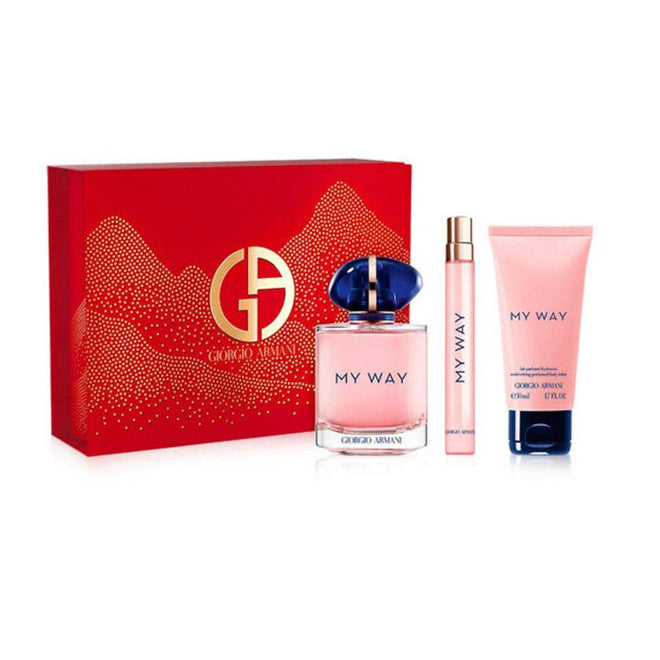 Giorgio Armani My Way (W) Set EDP 90ml Refillable + EDP 10ml Refillable + Body Lotion 50ml