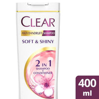 Clear Shampoo & Conditioner 2 In 1 Soft & Shiny 400ml