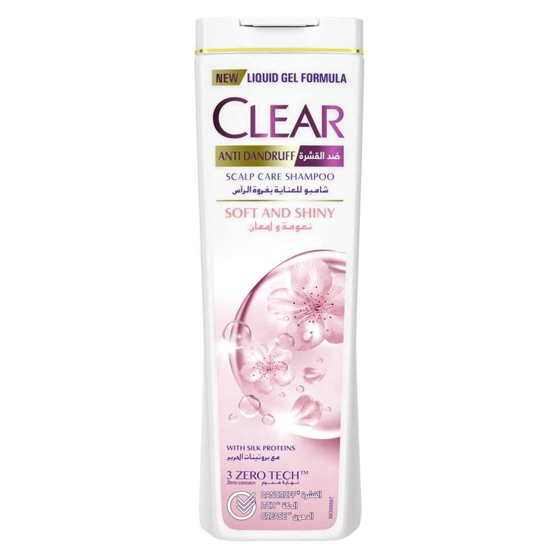 Clear Shampoo & Conditioner 2 In 1 Soft & Shiny 600ml