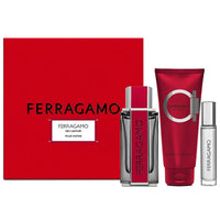 Salvatore Ferragamo Red Leather (M) Set EDP 100ml + EDP 10ml + Shampoo & Showergel 100ml