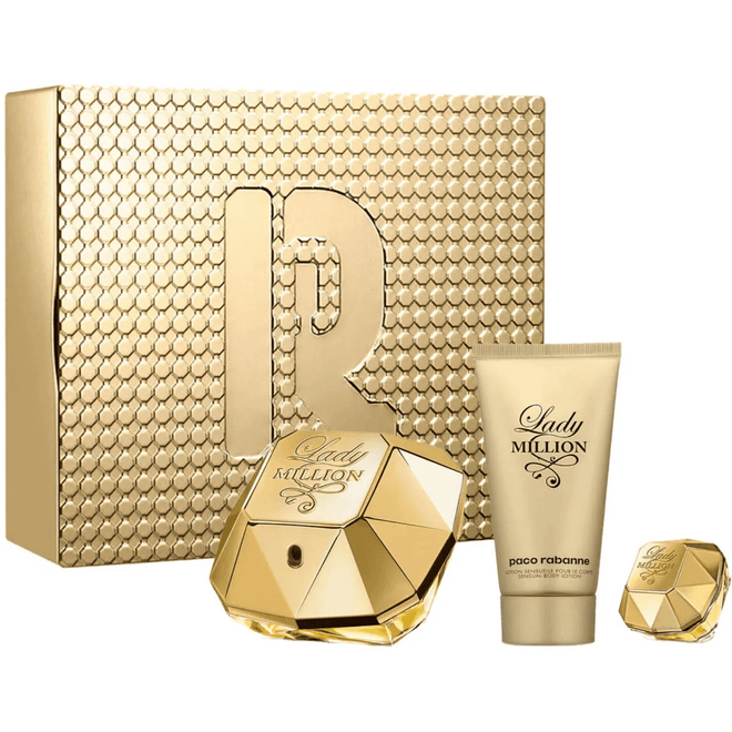 Paco Rabanne Lady Million (W) Set EDP 80ml + EDP 5ml + Sensual Body Lotion 100ml