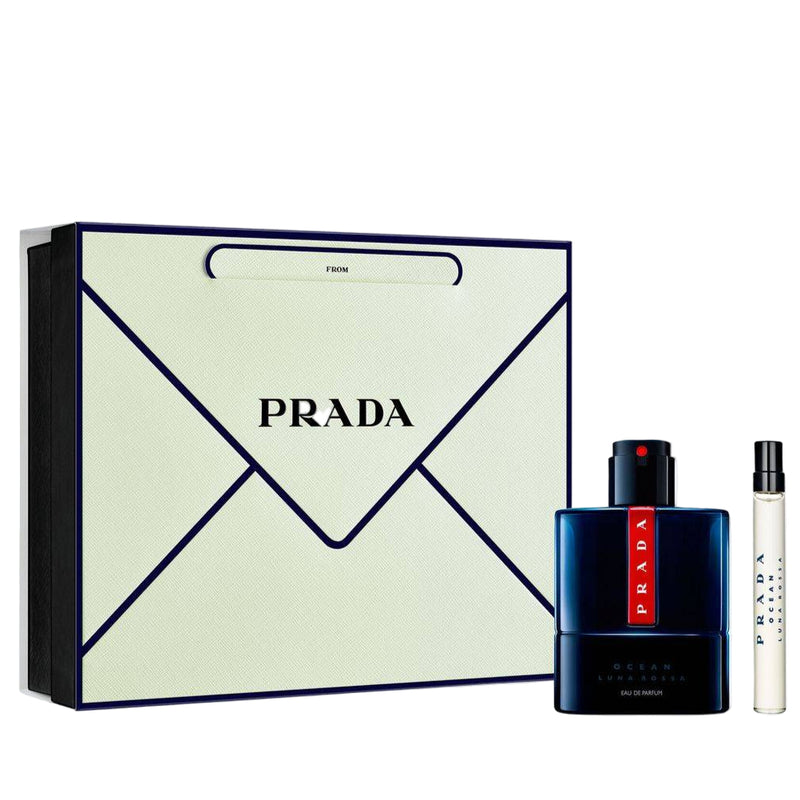 Prada Luna Rossa Ocean Pour Homme (M) Set EDP 100ml + EDP 10ml Travel Spray