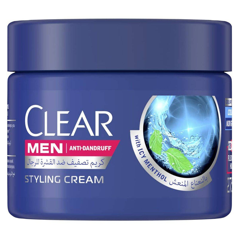 Clear Men Hair Styling Cream Cool Sport Menthol 275ml