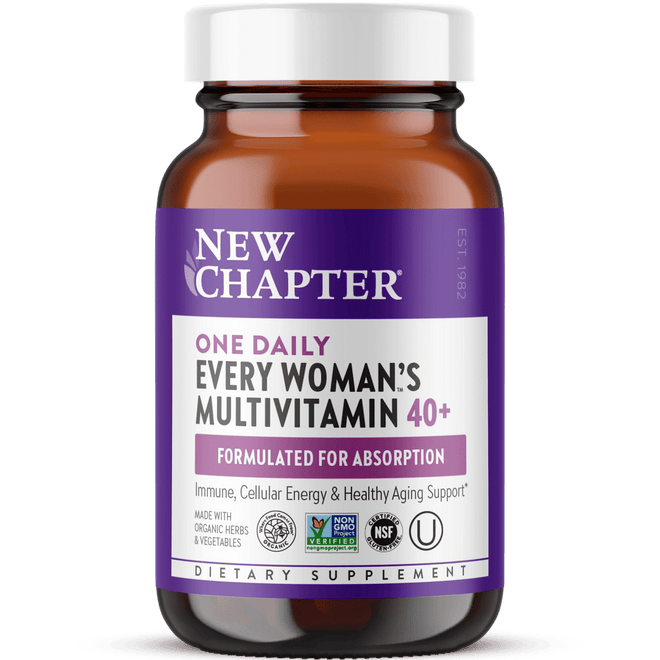 New Chapter One Daily Every Woman Multivitamin 40+ 72 Tablets