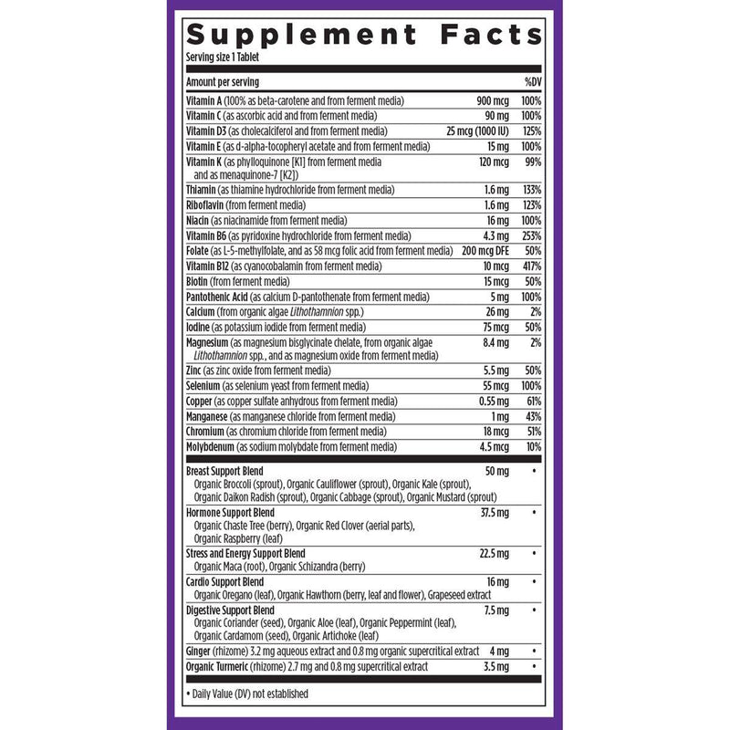 New Chapter One Daily Every Woman Multivitamin 40+ 72 Tablets