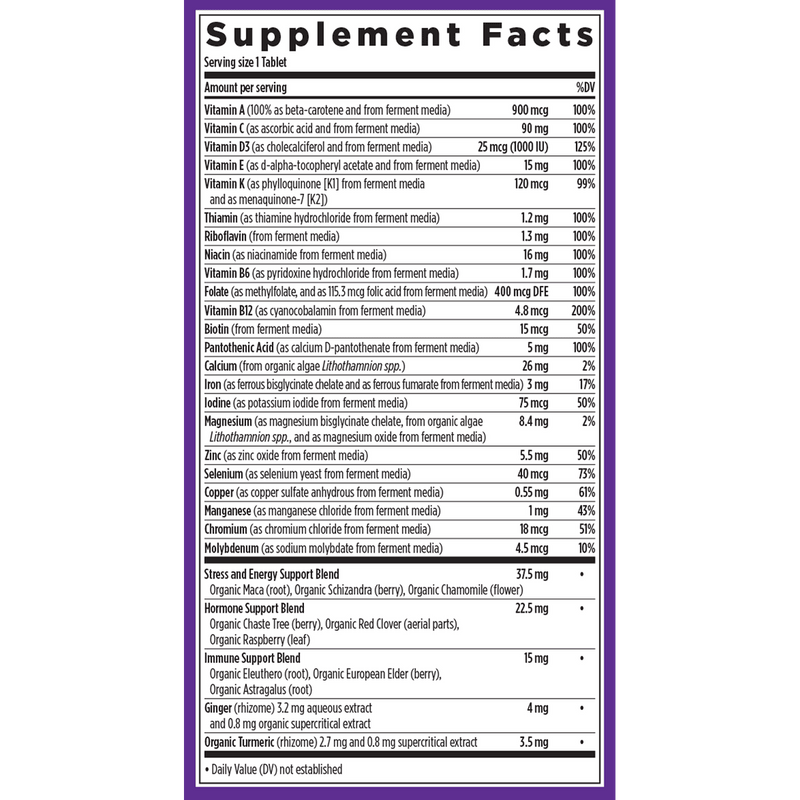 New Chapter One Daily Every Woman's Multivitamin 72 Tablets