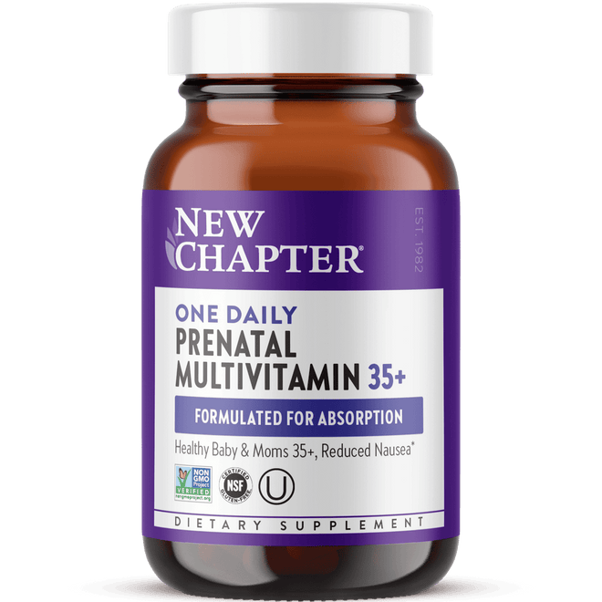 New Chapter One Daily Prenatal Multivitamin 35+ 30 Tablets