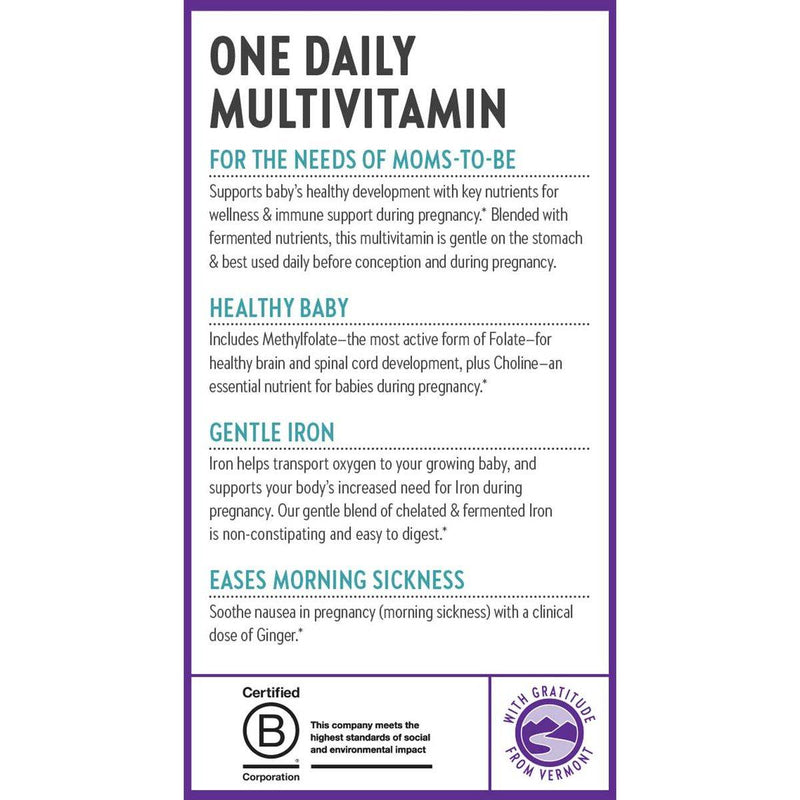 New Chapter One Daily Prenatal Multivitamin 60 Tablets