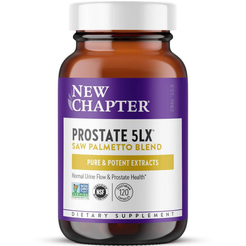 New Chapter Prostate 5LX Saw Palmetto Blend 120 Vegetarian Capsules