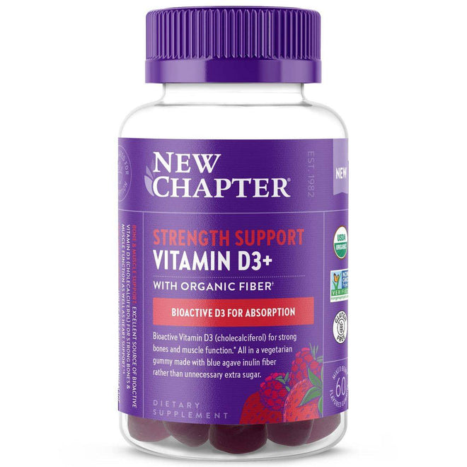 New Chapter Strength Support Vitamin D3+ 60 Gummies