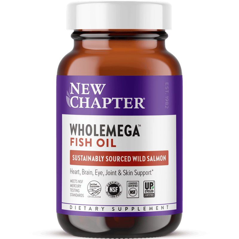 New Chapter Wholemega Fish Oil 1000mg 120 Softgels