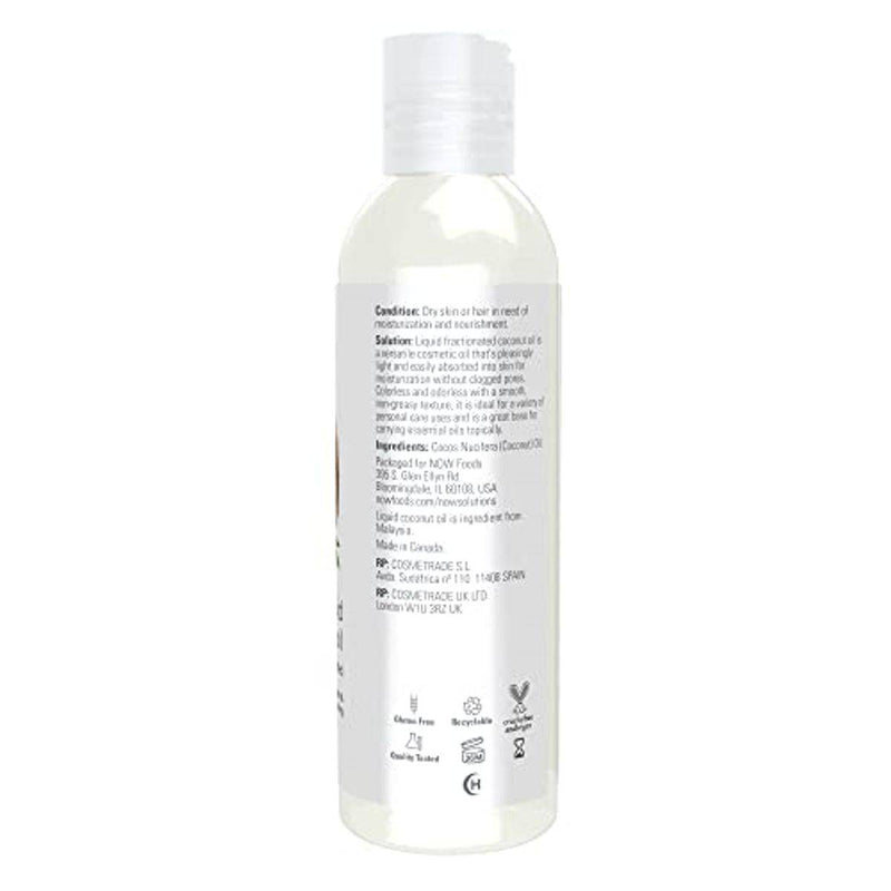 Now Solutions Coconut Oil 100% Pure 118ml