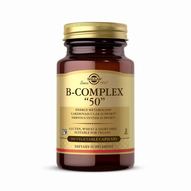 Solgar B Complex 50 100 VegeCapsules