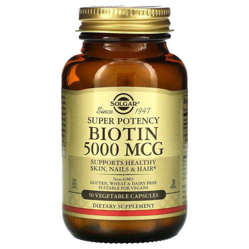 Solgar Biotin 5000mcg 50 Tablets