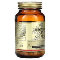 Solgar Chromium Picolinate 500mcg 60 VegeCapsules